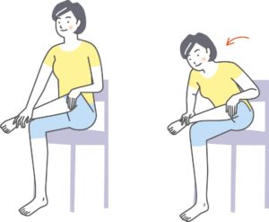 臀筋のストレッチ
