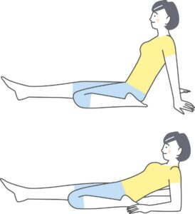脛のストレッチ