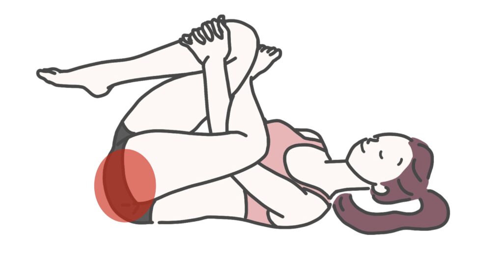 お尻のストレッチ