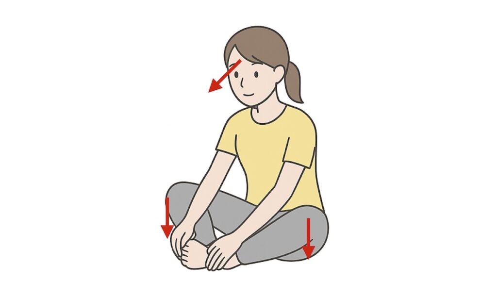 股関節開脚ストレッチ