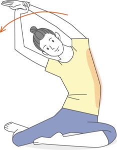 脇腹ストレッチ