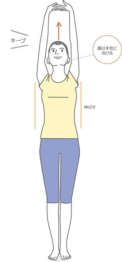 背筋伸ばし