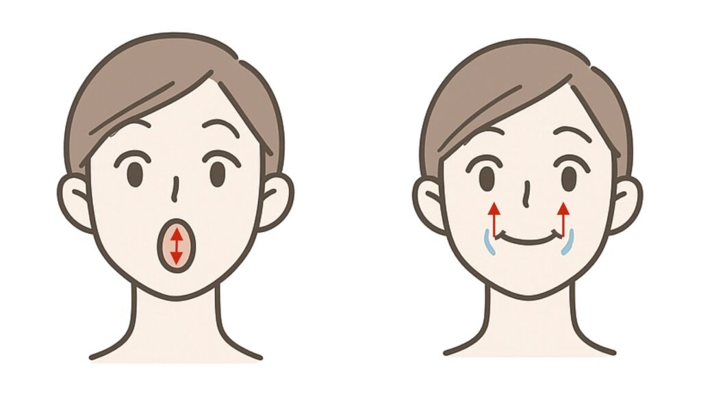 口角トレーニング1