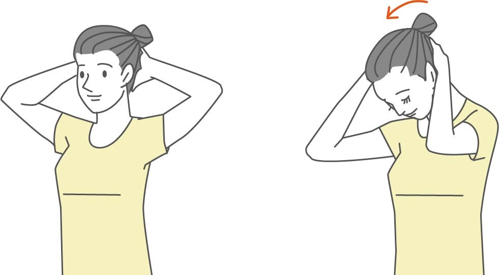 後頭下筋伸ばし