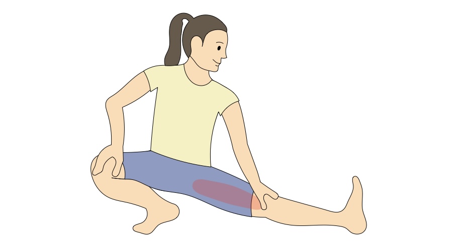 伸脚ストレッチ